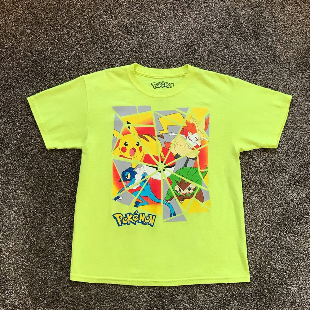 Yellow Pokémon Shirt Size XL 14 -16